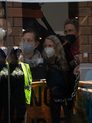 Climate Activists Occupy Wells Fargo Global Headquarters:April 25, 2022